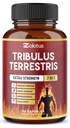 Κάψουλες Tribulus Terrestris με Ashwagndha, Panax Ginseng, Saw Palmetto, Maca, Shilajit - 90 Κάψουλες - 3 Μήνες Προμήθεια