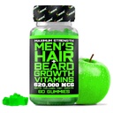 Best Beard Stuff Beard Growth Vitamins - Biotin Gummies for Beard & Hair Growth – Maximum Strength 620,000mcg Biotin with Collagen, MSM, Keratin & Bamboo Extract