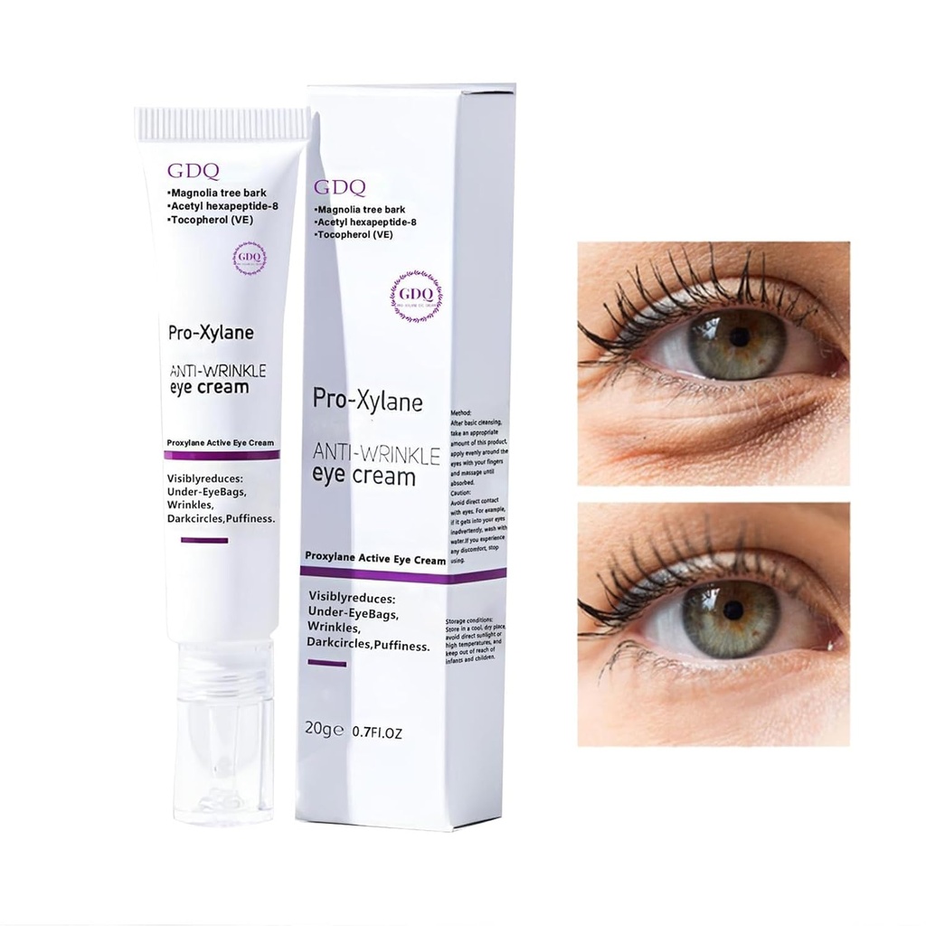 GDQ αντιρυτιδική κρέμα ματιών, Korea Active Anti-Wrinkle κρέμα ματιών, Anti-Gearing, Anti-Oxidation, Fade Fine Lines, Μειώνει Under-Eye Τσάντες, Σκοτεινοί κύκλοι & Πυγμή για Youthful,20 g / 0,7 oz