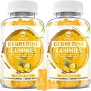Berberine Gummies with Ceylon Cinnamon 1500mg High Potency Berberine HCL Supplement for Immune and Metabolism Support, Sugar Free, Pineapple Flavor - 120 Count