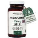 Resveratrol 500MG 75 Ημέρα προσφοράς Αντιγηραντική & καρδιακό συμπλήρωμα υγείας κάψουλες - Εγκεφαλική & πνεύμονα Υγεία Οφέλη