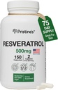 Resveratrol 500MG 75 Ημέρα προσφοράς Αντιγηραντική & καρδιακό συμπλήρωμα υγείας κάψουλες - Εγκεφαλική & πνεύμονα Υγεία Οφέλη