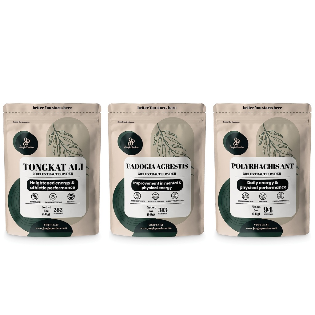 Zungle Powders Tongkat Ali for Men 282 Servings, Fadogia Agrestis Extract Powder 313 Servings, Black Ant 30:1 Συγκέντρωση 94 Υπηρεσίες 5oz συμπλήρωμα Ανδρική Υγεία Υποστήριξη για Drive & Πάθος