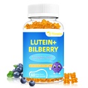 20mg Lutein & Zeaxanthin Gummies with Bilberry, Astaxanthin, Omega 3, Vitamin C, E - Sugar Free Eye Health Supplement for Adults & Kids - Dry Eye Relief, Vision Clarity, Macular Support