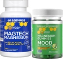 Φυσικές στοιβάδες Μαγνήσιο Magtech + Mood Magnesium Gummies Bundle - 4 Μορφές Μαγνησίου - Χαλάρωση, Εγκεφαλική Υγεία & Υποστήριξη Στρες* - 210 Σύνολο Κομμάτια