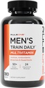 Rule 1 R1 Men’s Train Daily - 180 Tablets - Sports Multivitamin with Aminos, Antioxidants, Enzymes & Superfoods - 60 Servings