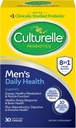 Culturelle Daily Health 8-in-1 Probiotic and Multivitamin for Men - 30 Count - Φυσικά-Πηγή Probiotics for Digestive Health & Immune Support, with Magnesium, Vitamin D3, Vitamin C, Vitamin B12