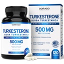 Turkesterone Supplement 500mg (120 κάψουλες) - Stamina, Drive, Athletic Performance & Muscle Mass - (Ajuga Turkestanica Std. to 10% Turkesterone) (Παρομοίωση προς Ecdysterone) - Μη ΓΤΟ & Κάψουλες Vegan