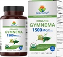 Brieofood Organic Gymnema 1500mg, 45 μερίδες, χορτοφαγικά, χωρίς γλουτένη, 90 χορτοφαγικά δισκία