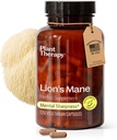 Plant Therapy Lion's Mane Mushroom Supplement Κάψουλες Κατασκευασμένα στις ΗΠΑ 4 Μήνες Προμήθεια Υποστηρίζει Εγκεφαλική Υγεία, Διανοητική Καθαρότητα & Μνήμη Συμπληρώματα για Γυναίκες & Άνδρες 120 Χορτοφαγική Κάψουλα