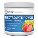Dr. Berg Zero Sugar Hydration Keto Electrolyte Powder - Enhanced w/ 1000 mg of Potassium & Real Pink Himalayan Salt (NOT Table Salt) - Strawberry Lemonade Hydration Drink Supplement - 50 Servings
