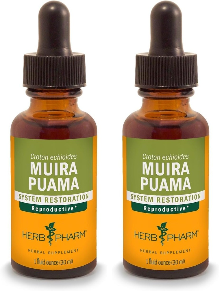 Herb Pharm Muira Puama εκχύλισμα για την αναπαραγωγική υποστήριξη συστήματος - 1 ουγγιά (πακέτο του 2)