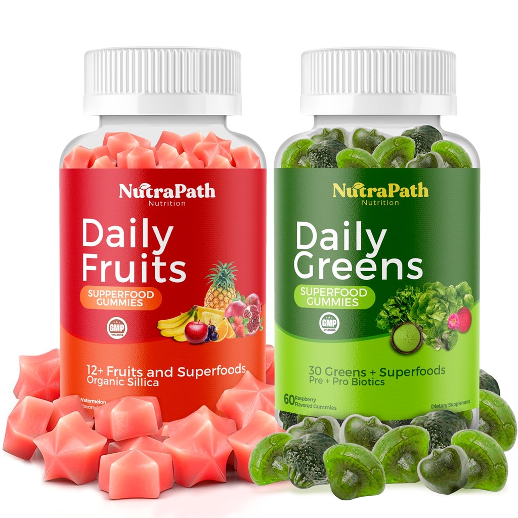 Superfood Fruits and Veggies Gummies (120 Chews), 12+ Superfruits & 30 Veggies, Φρούτα & Βότανα, Βιταμίνες φρούτων και λαχανικών, Μη ΓΤΟ, Πηκτίνη με βάση, Χωρίς Γλουτένη