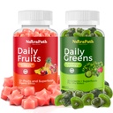 Superfood Fruits and Veggies Gummies (120 Chews), 12+ Superfruits & 30 Veggies, Φρούτα & Βότανα, Βιταμίνες φρούτων και λαχανικών, Μη ΓΤΟ, Πηκτίνη με βάση, Χωρίς Γλουτένη