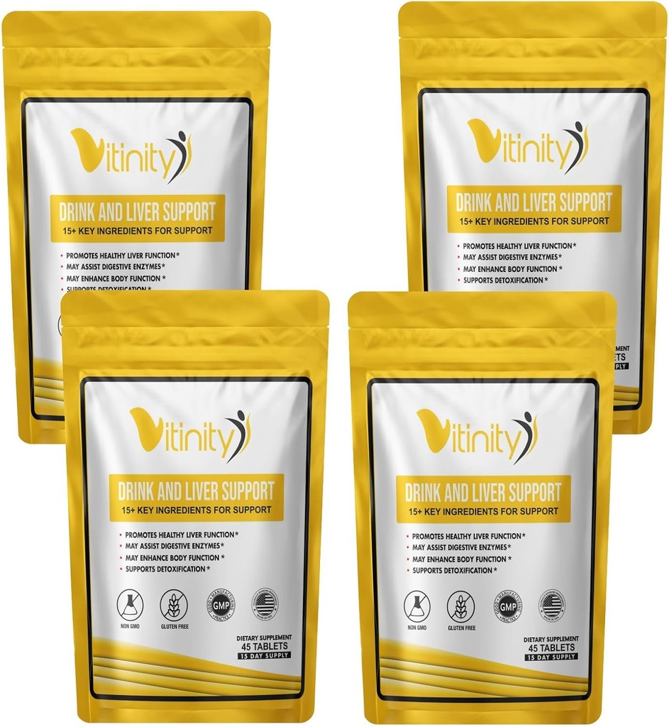 Συμπλήρωμα υποστήριξης κατά του ποτού 15+Βασικά συστατικά για την υποστήριξη του καβουρδίσματος, Liver υγεία, Kudzu, γαϊδουράγκαθο γάλακτος, Άγιος Βασίλειος, DHM, Όλα φυσικό καθαρισμό, Μείωση της βαρύτητας, δισκία Replenisher θρεπτικών ουσιών (60 ημέρες)