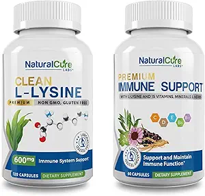 Φυσικό Cure Labs Bundle: Καθαρή L-Lysine + Ανοσολογική Υποστήριξη