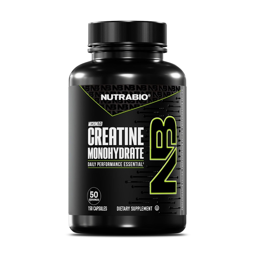 NutraBio καθαρό μικρονωμένο πλάσμα μονοένυδρες κάψουλες, χάπια κρεατίνης, υποστηρίζει μαζική μυϊκή ενέργεια, ανάκτηση, και τη δύναμη - Keto φιλικό, Kosher, Creatine συμπλήρωμα διατροφής για άνδρες και γυναίκες