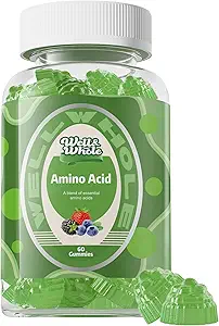 Well&Whole Essential Amino Acids Supplement Gummies – 9-σε-1 EAA Gummies for Women & Men, Energy & Mus Recovery Support – Amino Acids Supplement, Mixed Berry, 30 Servings