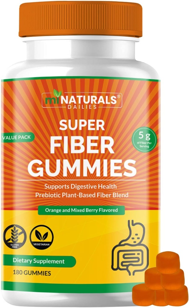 MINATURALS Prebiotic Fiber Supplement Gummies 