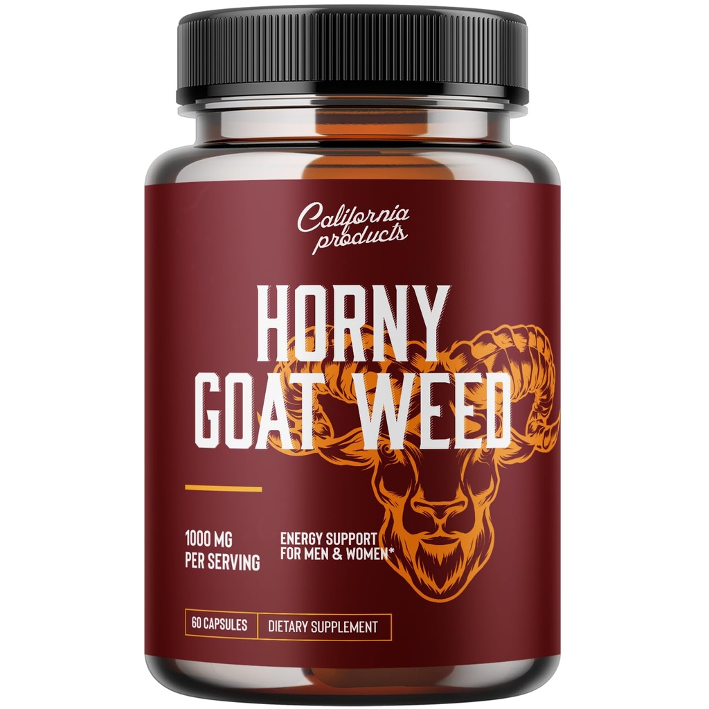 Horny Goat Weed Complex - Male Enhancement Pills and Natural Testosterone Booster for Men Male Performance Pre Workout Supplements Muscle Growth