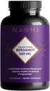 NAOMI Italian Citrus Bergamot 500mg Award-Winning Cardiologist Dvlpd to support Υγιής Χοληστερόλη & Τριγλυκερίδια Επίπεδα Ήδη σε Κανονική Σειρά, w/ 7 Key Polyphenols, Bergamot, VIT C, 30-Day Supply