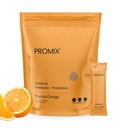 ProMix Διατροφή Debloat Πρεβιοτικά και Προβιοτικά με Baobab - Πλούσιο σε βιταμίνη C, Bloating Relief, Ανοσοποιητική Υποστήριξη - Πορτοκαλί - 30 Σερβιέτες (Pack of 30)