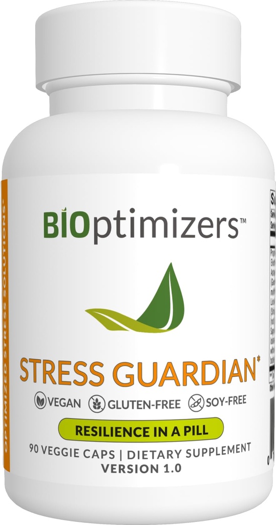 BIOptimizers Stress Guardian – Κάψουλα ανακούφισης στρες – Διαχείριση υποστήριξης ανάπαυσης - 90 κάψουλες
