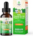Natures Craft Kids Vitamin D3 K2 D σταγόνα - Βιολογική βιταμίνη D για παιδιά για δυνατά οστά & αρθρώσεις - Βρέφη, μωρά & Toddler Ανοσοποιητική υποστήριξη Drops Υγρό συμπλήρωμα - 60 ml Μπουκάλι