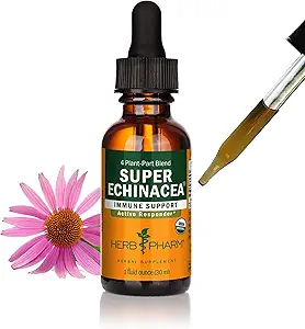 Βότανο Pharm Certified Organic Super Echinacea Liquid Extract για την υποστήριξη ενεργού ανοσοποιητικού συστήματος - 1 ουγγιά (DSUPER01)