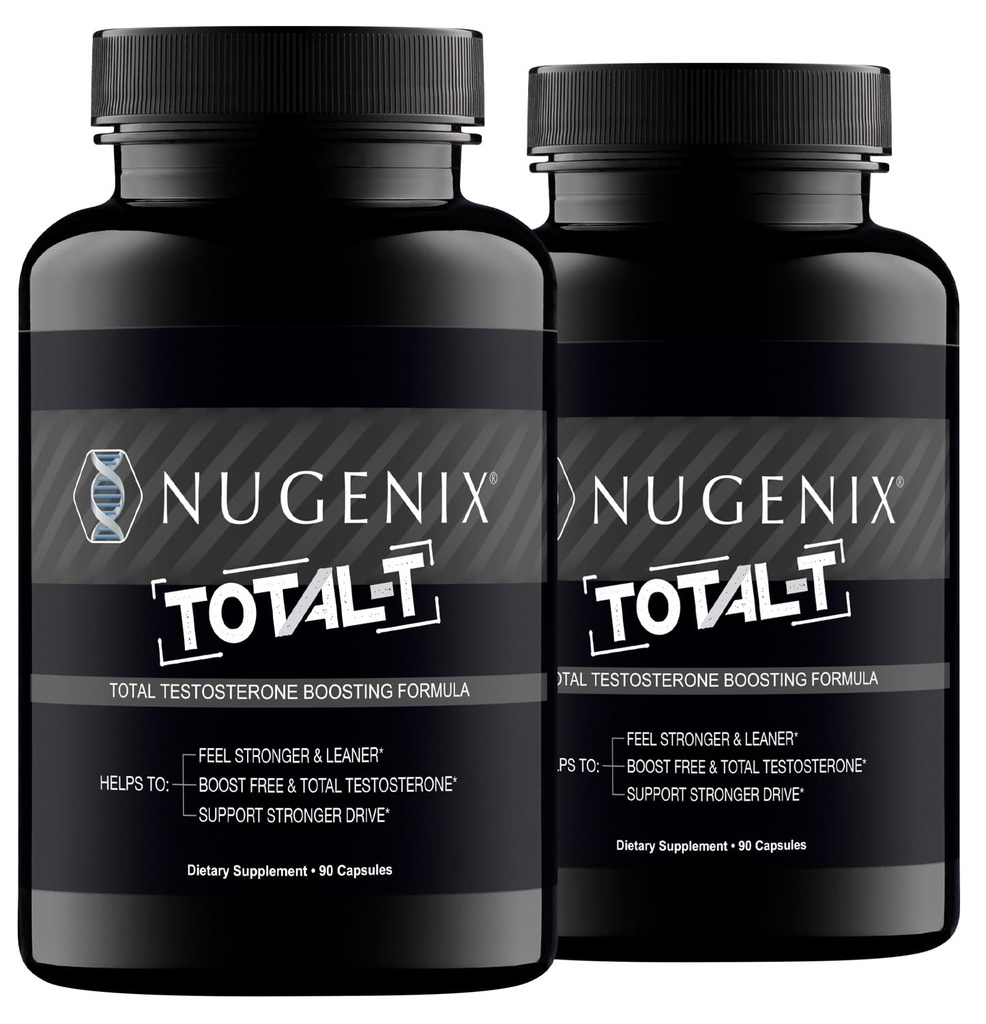 Nugenix Total-T, Δωρεάν και Total Booster τεστοστερόνης συμπλήρωμα για τους άνδρες, 180 Count