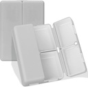 FYY Daily Pill Organizer, 7 Compartments Portable Pill Case Travel Pill Organizer,[Folding Design] Pill Box for Purse Pocket to Hold Vitamins,Cod Liver Oil,Supplements and Medication-Grey