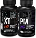 Jacked Factory Burn-XT Max - Θερμογόνος καύση λίπους & όρεξη Καταπιεστικό (90 κάψουλες) & Lean PM Μέγιστη απώλεια βάρους υψηλής απόδοσης, λίπος καψίματος, & όρεξη καταπιεστικό (120 κάψουλες)