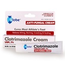 Globe Clotrimazole Αντιμυκητιασική Κρέμα 1% USP (1 oz), Αντιμυκητιασική Θεραπεία, Ανακουφίζει φαγούρα, καύση, ρωγμή και κλιμάκωση Associated Athletes Foot, Jock Itch, Ringworm και More