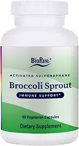 BioPure Broccoli Sproout Supplement – Phytonutrient-Rich Powerhouse φορτωμένο με Βιοενεργές Ενώσεις, Συμπεριλαμβανομένου Sulforafane, για Ανοσολογική Λειτουργία, Εγκεφαλική Υγεία, Ισορροπία Ούρων, & Detox – 90 Κάψουλες