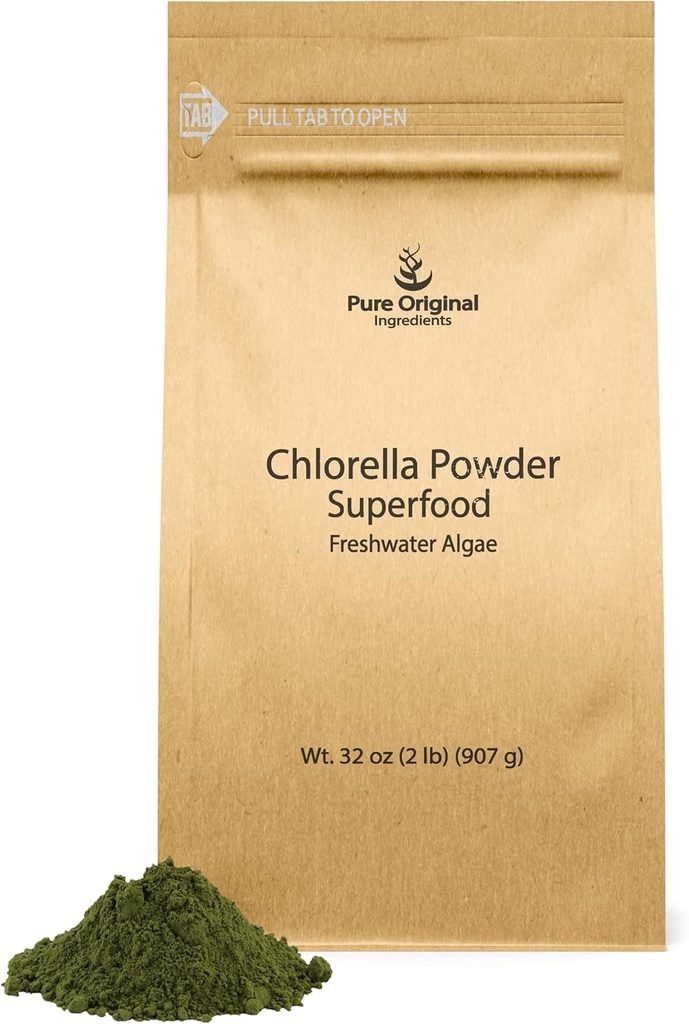 ΑΡΩΜΑΤΙΚΑ ΑΡΧΙΚΑ ΣΥΣΤΑΤΙΚΑ Chlorella Powder (2 lb) Superfood, Algae γλυκού νερού, φυσικό
