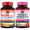 Vitalitown Γυναικεία Προβιοτικά & Συμπλήρωμα σιδήρου Bundle