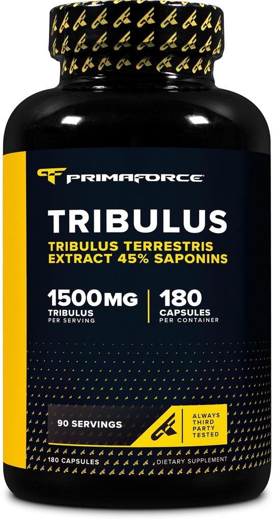 Primaforce Tribulus Terrestris Extract Κάψουλες (180 Κάψουλες) - 90 Σερβιέτες / 1.500mg Tribulus Per Serving, συμπλήρωμα βοτάνων για άνδρες και γυναίκες