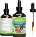 Pet Wellbeing Young at Heart for Dogs - Υγεία της καρδιάς, Κυκλοφορικό & Καρδιαγγειακό Σύστημα, Hawthorn, Motherwort, Schisandra - Κτηνιατρικό-Σχηματισμένο συμπλήρωμα βοτάνων 4 fl oz (118 ml)