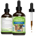 Pet Wellbeing Young at Heart for Dogs - Υγεία της καρδιάς, Κυκλοφορικό & Καρδιαγγειακό Σύστημα, Hawthorn, Motherwort, Schisandra - Κτηνιατρικό-Σχηματισμένο συμπλήρωμα βοτάνων 4 fl oz (118 ml)