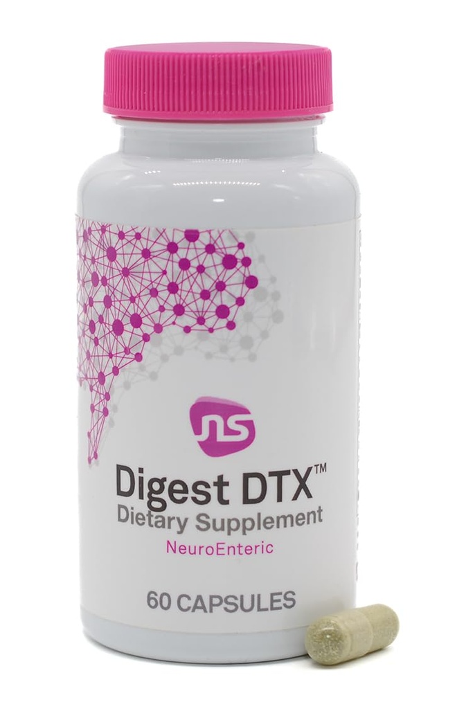 NeuroScience Digest DTX - Gut Health and Immune Support Supplement with Digestive Enzymes & Apple Cider Vinegar - Promotes Complete Digestion, Detoxification, and Immune Health (60 ct)