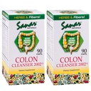 Sanar Naturals Colon Cleanser, 90 Κάψουλες (2 Pack) - Διαιτητικές Ίνες, Βότανο και Προβιοτικά Blend, Digestive Υποστήριξη, Colon Cleanse συμπλήρωμα για γυναίκες & άνδρες
