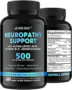 Υποστήριξη Νευροπάθειας Φυσικό Nerve Disfort Relief - Made in USA - Nerve Antioxidant for Trigeminal Neuralgia, Diabetic & Peripheral Neuropathy - Hands, Neck, Feet & Toes Treatment Formula - 60 Caps