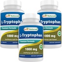 Best Naturals L- Tryptophan 1000 mg 60 δισκία (60 Count (Pack of 3))