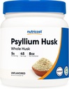 Nutricost Psyllium Whole Husk Powder (Flakes) 8.1oz - Gluten Free & Non-GMO