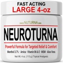 Νευροπάθεια Nerve Relief Cream - γρήγορη δράση Max ανακούφιση για τα πόδια πόδια ποδιών πίσω - Ultra Strength Menthol Arnica Aloe Vera MSM, Καταπραϋντικό φυσικό Nerve Comfort Relief, Paraben-Free 4 Oz