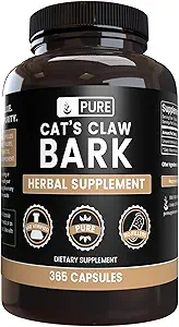 Pure Original Ingredients Cat's Claw Bark (365 Capsules) No Magnesium Or Rice Fillers, Always Pure, Lab Verified