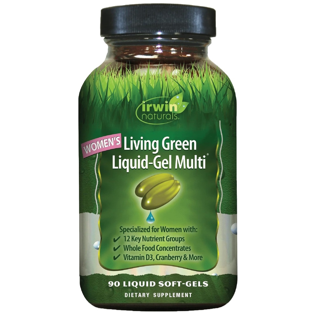 Irwin Naturals Living Green Liquid-Gel Multi για γυναίκες - 90 Liquid Soft-Gels