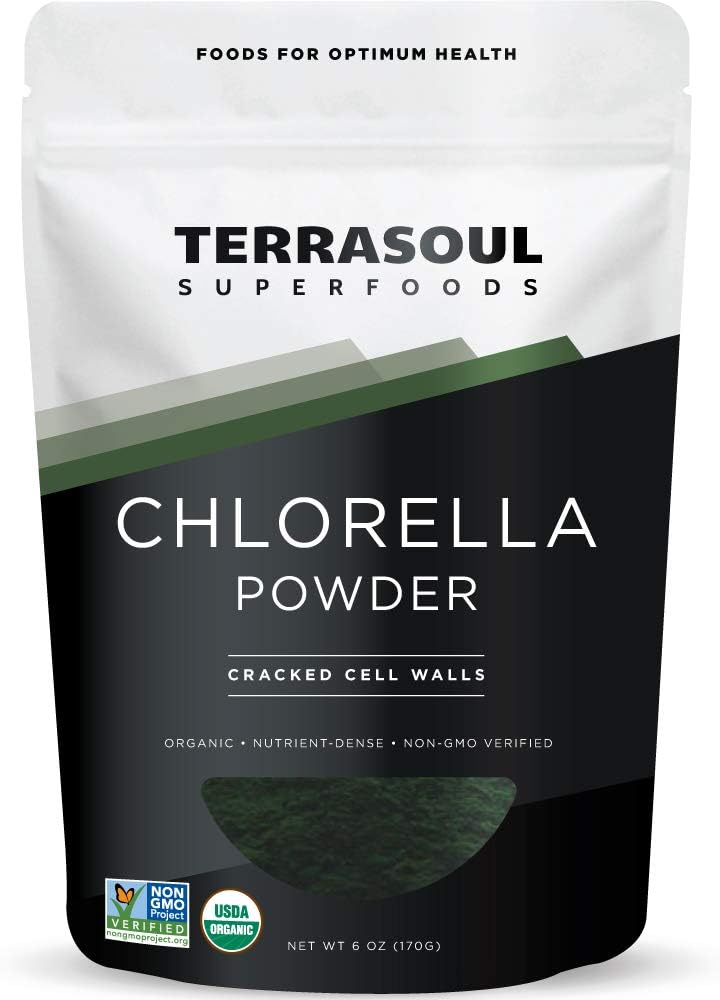 Terrasoul Superfoods Βιολογική σκόνη Chlorella (Τείχη κυττάρων), 6 ουγγιά