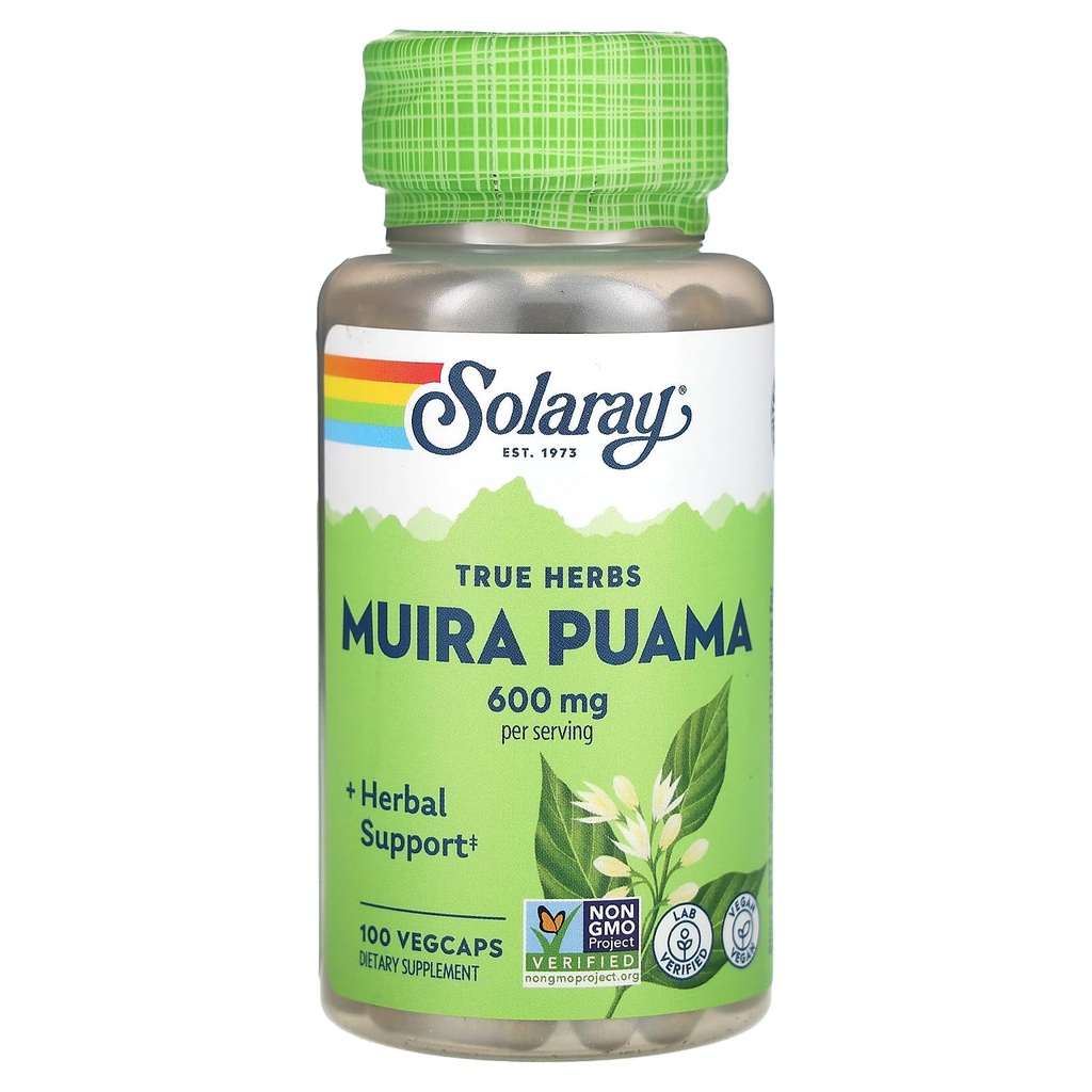 SOLARAY Muira Puama - 300 mg - 100 Καψάκια
