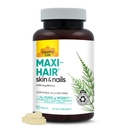 Country Life Maxi-Hair Supplement - 2000mcg Βιοτίνη & Βιταμίνες για τα μαλλιά, το δέρμα & τα νύχια - Certified Gluten-free & Vegetarian - Υποστηρίζει την ανάπτυξη των μαλλιών, 90 δισκία